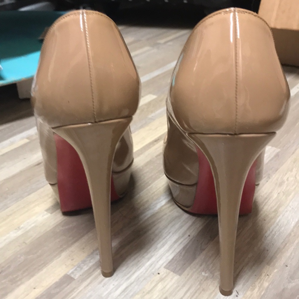 Louboutin Banana peep toes 140 mm